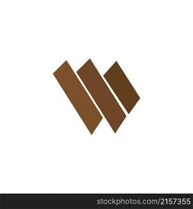 Wood icon logo free vector