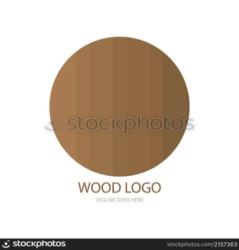 Wood icon logo free vector