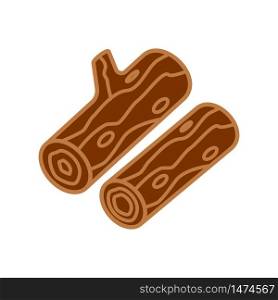 wood log icon design, flat style trendy collection