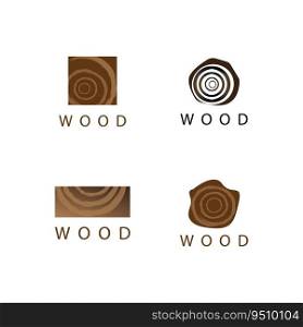 wood logo and symbol vector illustration