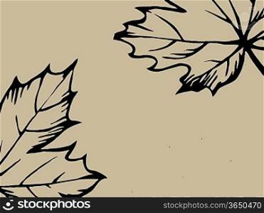 wood sheet silhouette on brown background, vector illustration