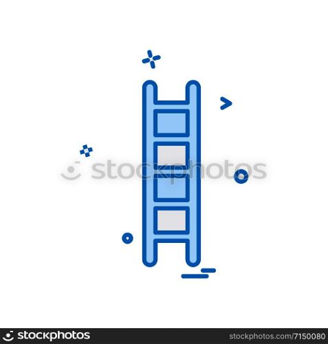 wood stair icon design vector