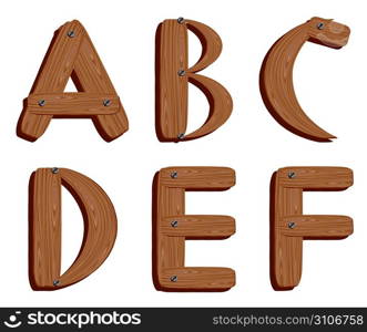 Wooden alphabet