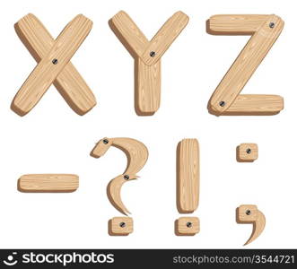 Wooden alphabet