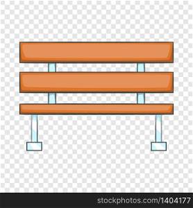 Wooden bench icon. Cartoon illustration of wooden bench vector icon for web. Wooden bench icon, cartoon style