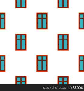 Wooden brown window pattern seamless flat style for web vector illustration. Wooden brown window pattern flat