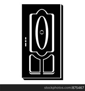 Wooden door icon. Simple illustration of wooden door vector icon for web. Wooden door icon, simple style