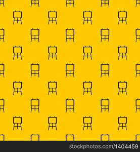 Wooden easel pattern seamless vector repeat geometric yellow for any design. Wooden easel pattern vector