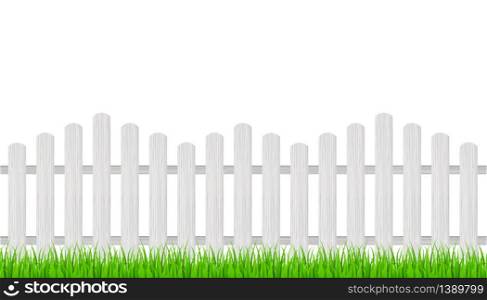 Wooden fence and grass. Vector stock illustration. Wooden fence and grass. Vector stock illustration.