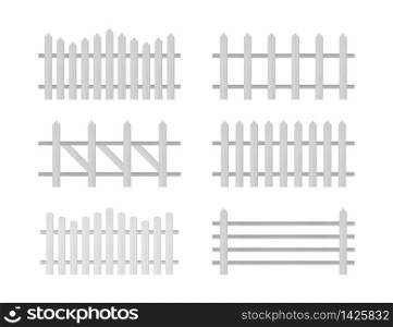 Wooden fence. Rustic fence, pickets Vector stock illustration. Wooden fence. Rustic fence, pickets. Vector stock illustration.