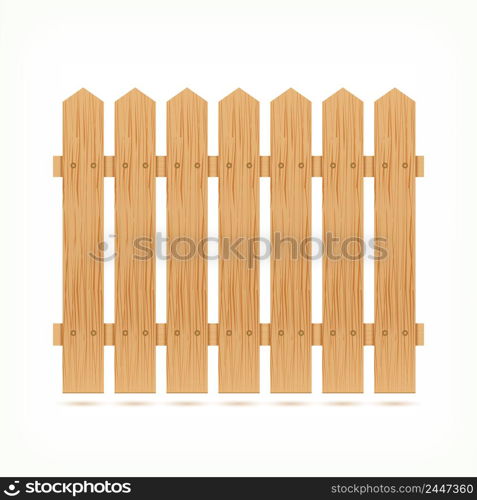 Wooden fence tile icon isolated vector illustration