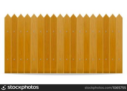 wooden fence vector illustration isolated on white background