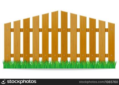 wooden fence vector illustration isolated on white background