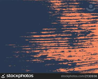 Wooden grunge texture background. Abstract orange dark blue old rough retro design.