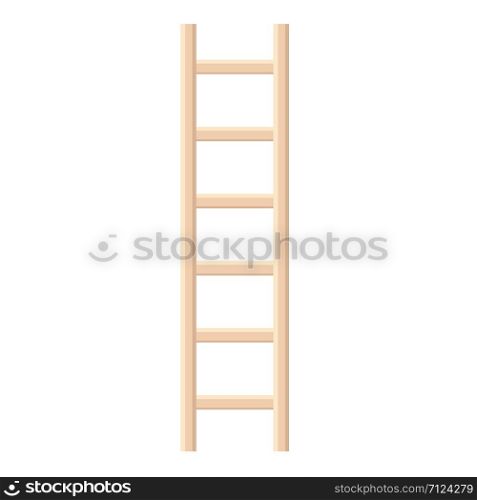 Wooden ladder, vector illustration