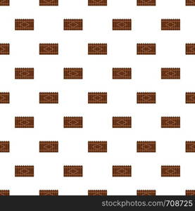 Wooden peak fence pattern seamless in flat style for any design. Wooden peak fence pattern seamless