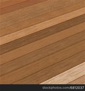 Wooden planks interior with Illuminated. + EPS8 vector file