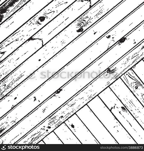 Wooden Planks overlay texture with diagonal pattern, for your design. EPS10 vector.