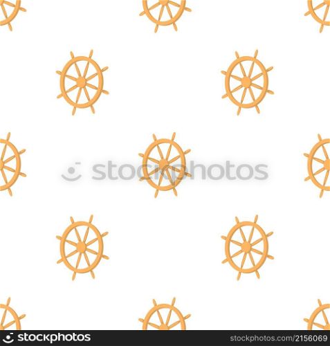 Wooden ship wheel pattern seamless background texture repeat wallpaper geometric vector. Wooden ship wheel pattern seamless vector