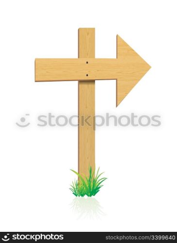 wooden sign with grass vector ???? ???????? ??????????????????