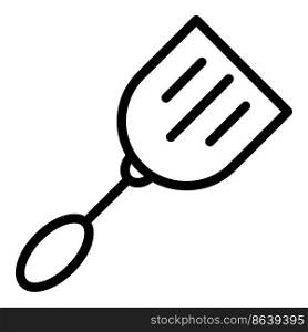 Wooden spatula icon outline vector. Cooking kitchen. Spoon tool. Wooden spatula icon outline vector. Cooking kitchen