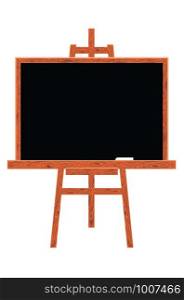Wooden stand blackboard, chalkboard in wood frame design.