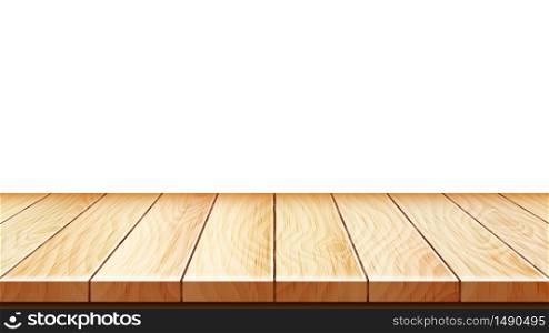 Wooden Stand Or Apartment Parquet Floor Vector. House Room Wooden Flooring, Hardwood Panel. Natural Light Wood Material Boards Interior, Carpentry Template Realistic 3d Illustration. Wooden Stand Or Apartment Parquet Floor Vector