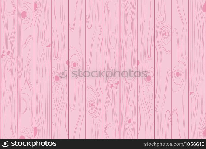 Wooden texture light pink colors pastel background - Vector illustration