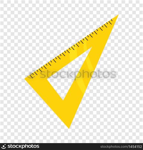 Wooden triangle icon in cartoon style isolated on background for any web design. Wooden triangle icon, cartoon style