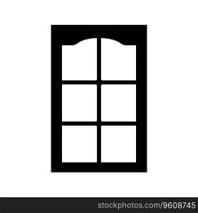 Wooden window icon vector illustration symbol design