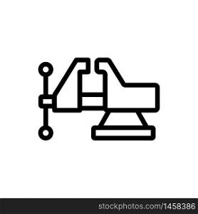 woodworking machine icon vector. woodworking machine sign. isolated contour symbol illustration. woodworking machine icon vector outline illustration