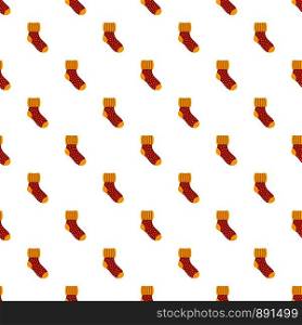 Woolen sock pattern seamless vector repeat for any web design. Woolen sock pattern seamless vector