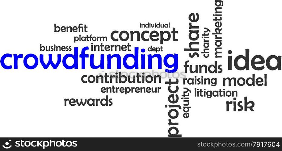 word cloud - crowdfunding
