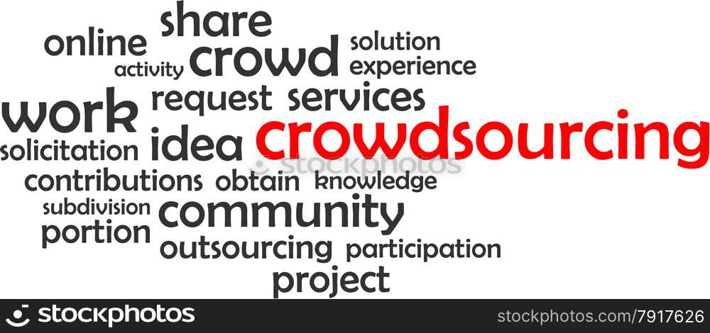 word cloud - crowdsourcing