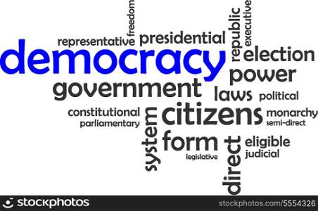 word cloud - democracy