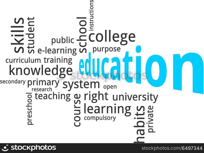 word cloud - education