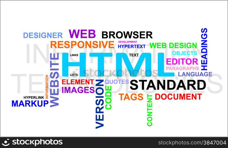 word cloud - html