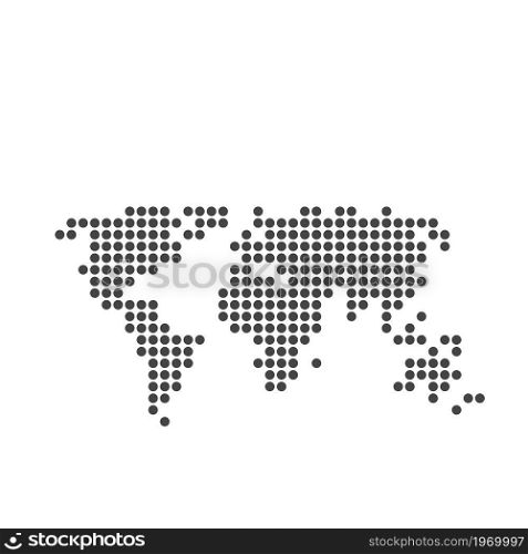Word map illustration vector flat design