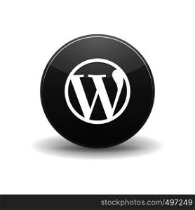 Wordpress alt icon in simple style on a white background. Wordpress alt icon, simple style