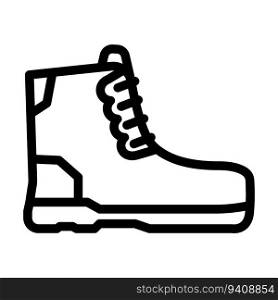 work boots civil engineer line icon vector. work boots civil engineer sign. isolated contour symbol black illustration. work boots civil engineer line icon vector illustration
