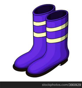Work boots icon. Cartoon illustration of work boots vector icon for web design. Work boots icon, cartoon style