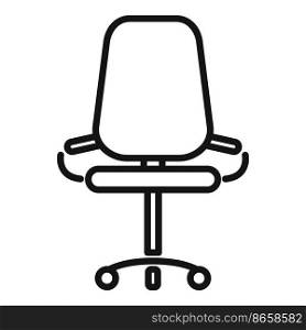 Work chair icon outline vector. Office time. Individual worker. Work chair icon outline vector. Office time