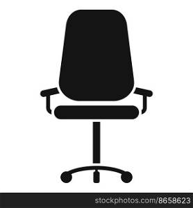 Work chair icon simple vector. Office time. Individual worker. Work chair icon simple vector. Office time