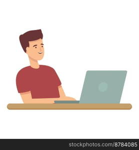 Work coding icon cartoon vector. Computer electronic. Smart software. Work coding icon cartoon vector. Computer electronic