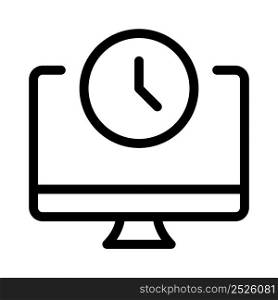 Work desktop computer under power saving mode