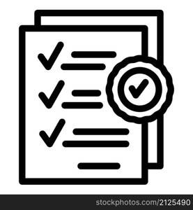 Work papers icon outline vector. Corporate team. Office success. Work papers icon outline vector. Corporate team