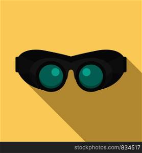 Work protect glasses icon. Flat illustration of work protect glasses vector icon for web design. Work protect glasses icon, flat style