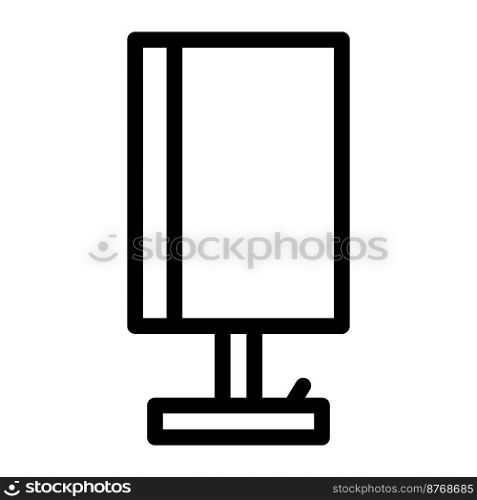 work table lamp line icon vector. work table lamp sign. isolated contour symbol black illustration. work table lamp line icon vector illustration