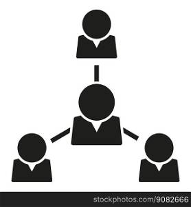 Work team icon simple vector. Human manager. Staff company. Work team icon simple vector. Human manager