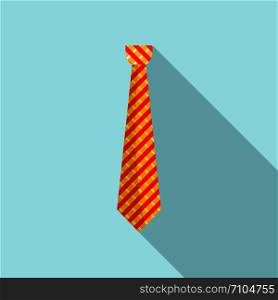 Work tie icon. Flat illustration of work tie vector icon for web design. Work tie icon, flat style
